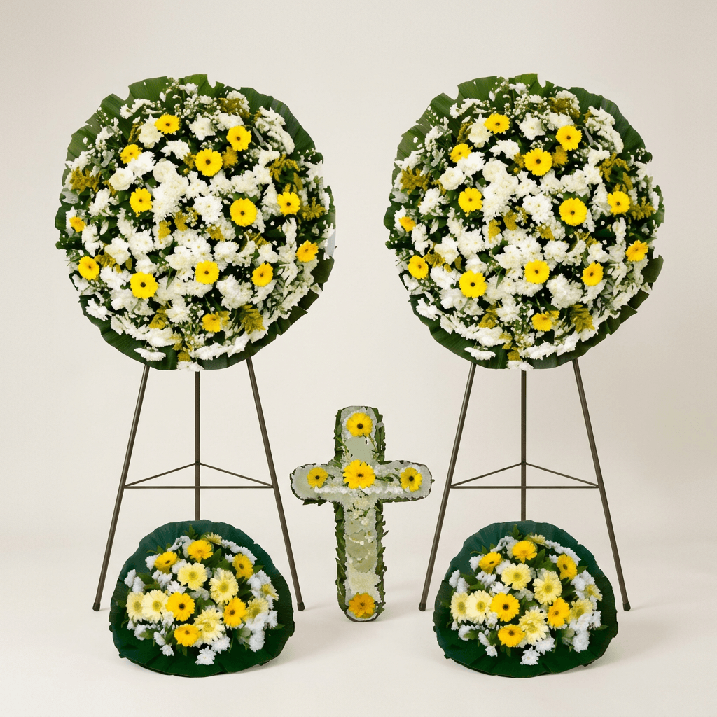Conjunto De Coroa De Flores Tradicional
